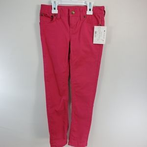 RALPH LAUREN PINK BOWERY SKINNY JEANS SIZE 6X